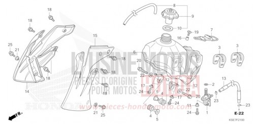 FUEL TANK CRF150RBS de 2025